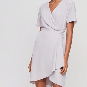 Aritzia | Dresses | Aritzia Babaton Wrap Dress In A Light Mauve | Poshmark